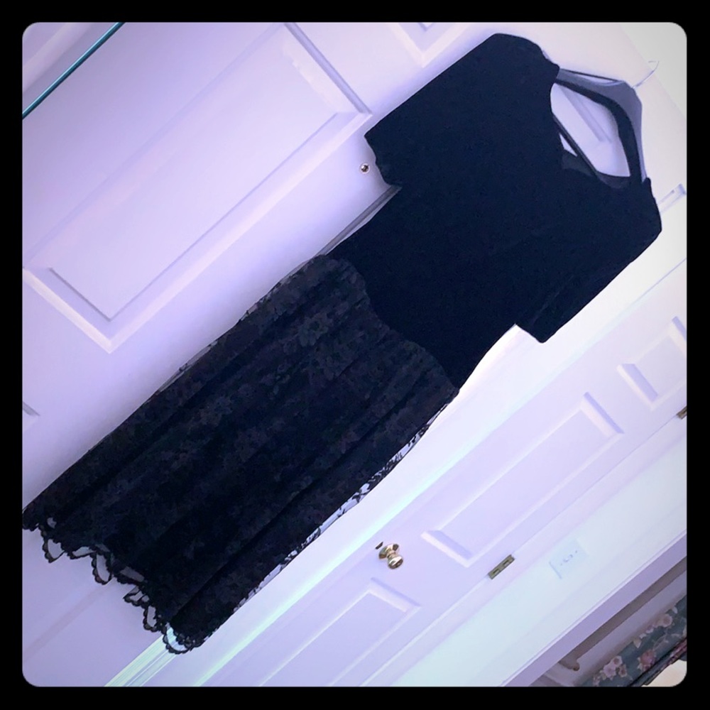 black evening dress